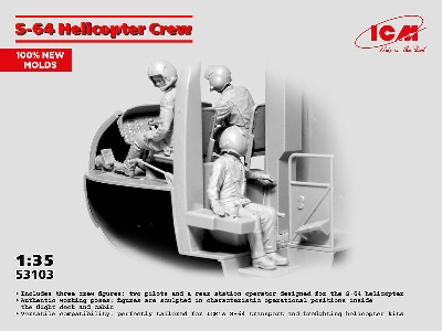 Sikorsky S-64 - Helicopter Crew (3 Figures) - image 1
