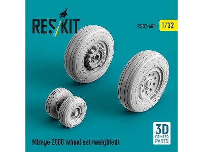 Mirage 2000 - Weighted Wheel Set (3d-printed) - image 1