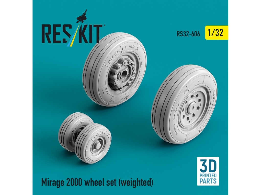 Mirage 2000 - Weighted Wheel Set (3d-printed) - image 1