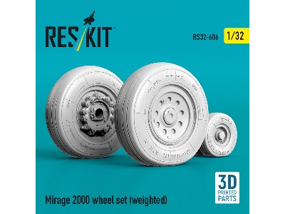 Mirage 2000 - Weighted Wheel Set (3d-printed) - image 2