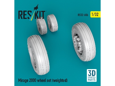 Mirage 2000 - Weighted Wheel Set (3d-printed) - image 3