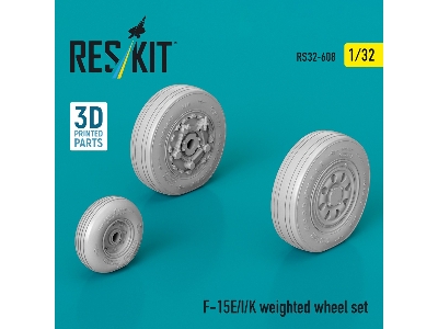 Boeing F-15 E / I / K - Weighted Wheel Set (3d-printed) - image 1