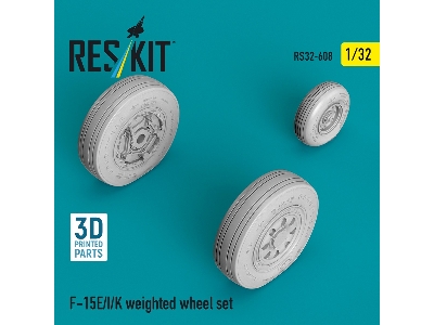 Boeing F-15 E / I / K - Weighted Wheel Set (3d-printed) - image 2