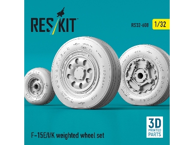 Boeing F-15 E / I / K - Weighted Wheel Set (3d-printed) - image 3