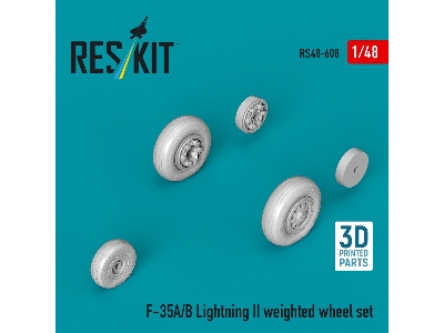 Lockheed Martin F-35 A/B Lightning Ii - Weighted Wheel Set (3d-printed) - image 1
