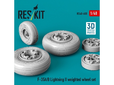 Lockheed Martin F-35 A/B Lightning Ii - Weighted Wheel Set (3d-printed) - image 3