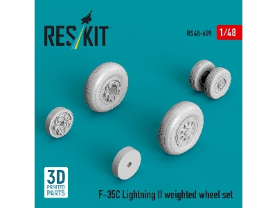 Lockheed Martin F-35 C Lightning Ii - Weighted Wheel Set (3d-printed) - image 2