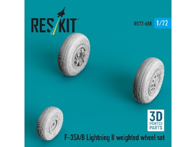 Lockheed Martin F-35 A/B Lightning Ii - Weighted Wheel Set (3d-printed) - image 1