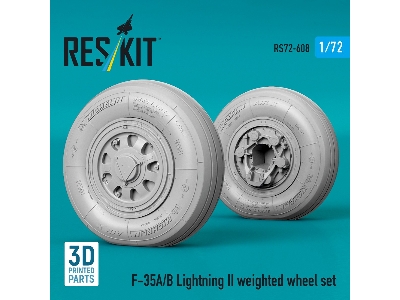 Lockheed Martin F-35 A/B Lightning Ii - Weighted Wheel Set (3d-printed) - image 2