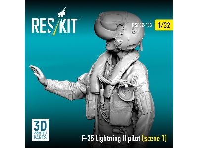 Lockheed Martin F-35 Lightning Ii - Pilot Scene 1 (1 Figure / 3d-printed) - image 1