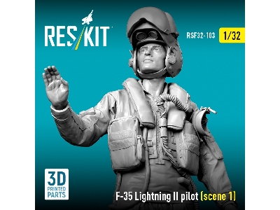 Lockheed Martin F-35 Lightning Ii - Pilot Scene 1 (1 Figure / 3d-printed) - image 2
