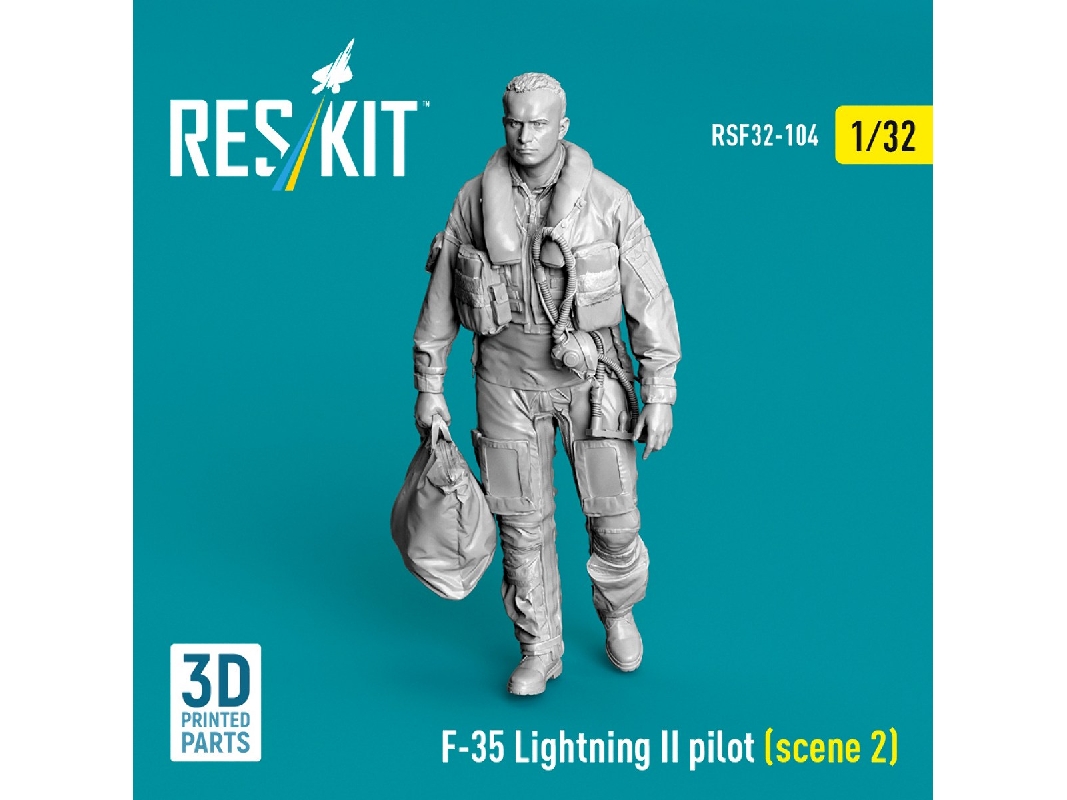 Lockheed Martin F-35 Lightning Ii - Pilot Scene 2 (1 Figure / 3d-printed) - image 1