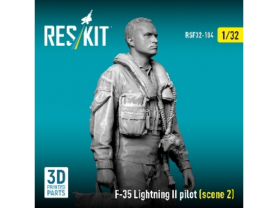 Lockheed Martin F-35 Lightning Ii - Pilot Scene 2 (1 Figure / 3d-printed) - image 2