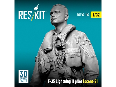 Lockheed Martin F-35 Lightning Ii - Pilot Scene 2 (1 Figure / 3d-printed) - image 3