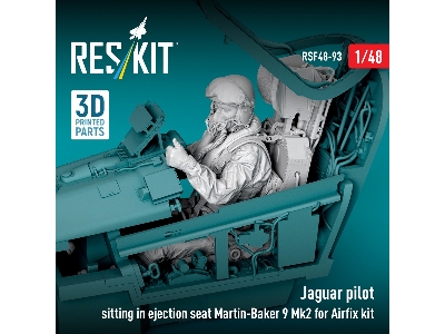 Jaguar Pilot Sitting In Ejection Seat Martin-baker 9 Mk2 (For Airfix Kits / 3d-printed) - image 3