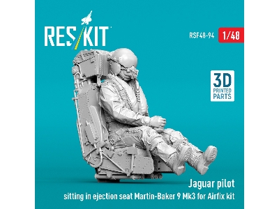 Jaguar Pilot Sitting In Ejection Seat Martin-baker 9 Mk3 (For Airfix Kits / 3d-printed) - image 2