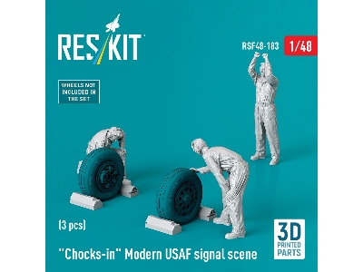 Chocks-in Modern Usaf Signal Scene (3 Figures / 3d-printed) - image 3