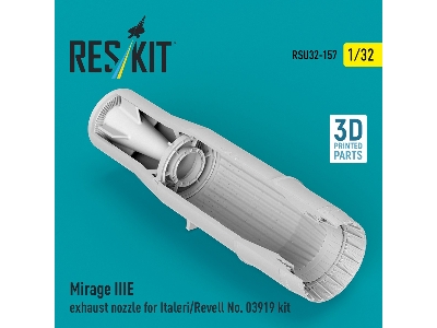 Mirage Iii E - Exhaust Nozzle (For Italeri And Revell 03919 Kits / 3d-printed) - image 1