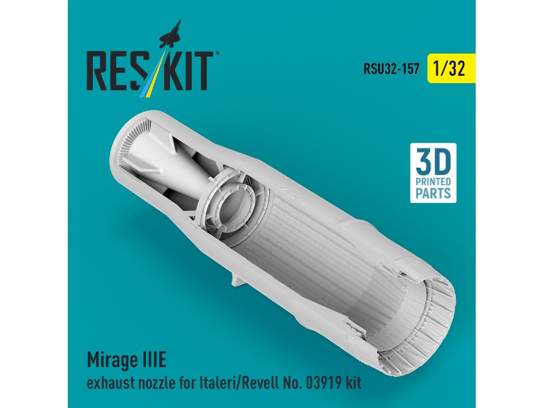 Mirage Iii E - Exhaust Nozzle (For Italeri And Revell 03919 Kits / 3d-printed) - image 1