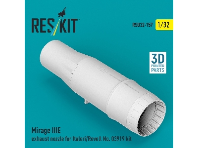 Mirage Iii E - Exhaust Nozzle (For Italeri And Revell 03919 Kits / 3d-printed) - image 2