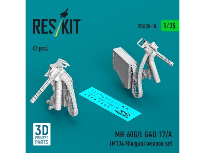 Sikorsky Mh-60 G/L - Gau-17/A (M134 Minigun) Weapon Set (2 Pcs / 3d-printed) - image 1