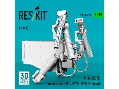 Sikorsky Mh-60 G/L - Gau-17/A (M134 Minigun) Weapon Set (2 Pcs / 3d-printed) - image 2