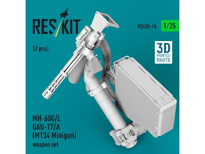 Sikorsky Mh-60 G/L - Gau-17/A (M134 Minigun) Weapon Set (2 Pcs / 3d-printed) - image 3