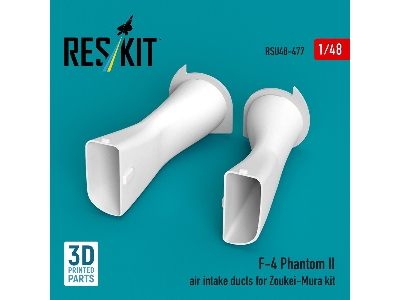 Mcdonnell Douglas F-4 Phantom Ii - Air Intake Ducts (For Zoukei Mura Kits / 3d-printed) - image 1