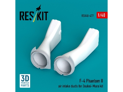 Mcdonnell Douglas F-4 Phantom Ii - Air Intake Ducts (For Zoukei Mura Kits / 3d-printed) - image 2
