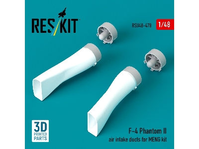 Mcdonnell Douglas F-4 Phantom Ii - Air Intake Ducts (For Meng Kits / 3d-printed) - image 1