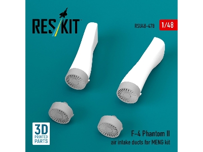 Mcdonnell Douglas F-4 Phantom Ii - Air Intake Ducts (For Meng Kits / 3d-printed) - image 3