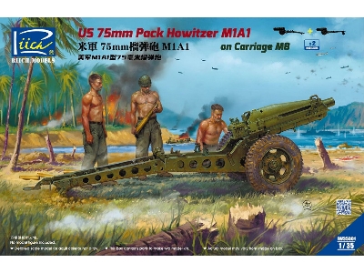 Us 75mm Pack Howitzer M1a1 On Carriage M8 - image 1