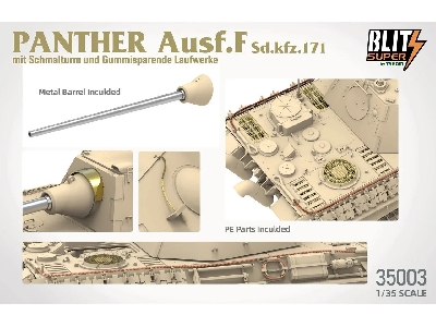 Panther Ausf. F Schmalturm w/ Rubber-Saving Steel Road Wheels - image 3