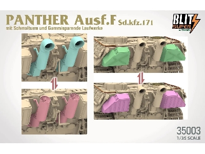 Panther Ausf. F Schmalturm w/ Rubber-Saving Steel Road Wheels - image 5