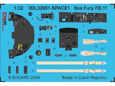 Hawker Sea Fury Fb.11 - Space Set (For Dbmk Kits) - image 1