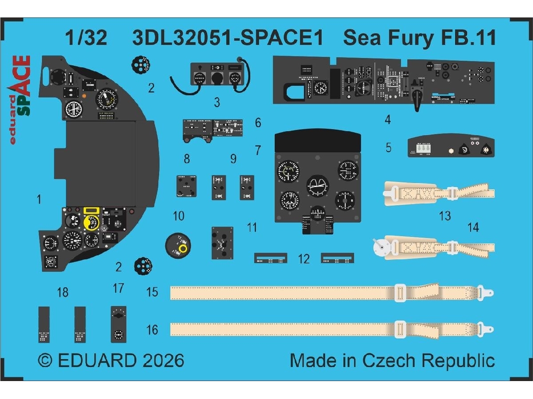 Hawker Sea Fury Fb.11 - Space Set (For Dbmk Kits) - image 1