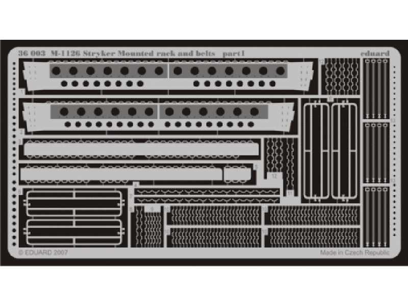 M-1126 Mounted rack and belts 1/35 - Afv Club - image 1