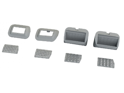 North American P-51 B/C Mustang - Nose Perforated Panels (For Eduard Kits / 3d-printed) - image 2