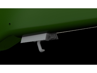 North American P-51 B/C Mustang - Tail Wheel Well (For Eduard Kits / 3d-printed) - image 3