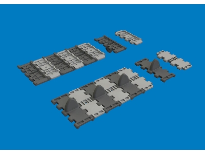 T-34 "v" Pattern Tracks (For Tamiya Kits / 3d-printed) - image 1