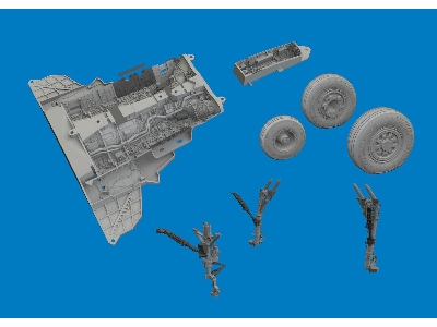 Lockheed Martin F-35 A - Bottom Equipment Detail Set (For Tamia Kits / 3d-printed) - image 1