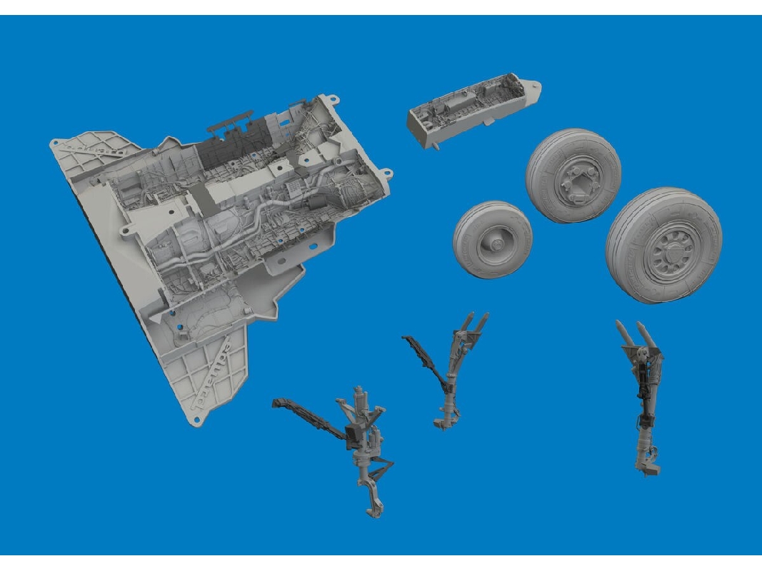 Lockheed Martin F-35 A - Bottom Equipment Detail Set (For Tamia Kits / 3d-printed) - image 1