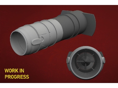 Mig-15 - Exhaust Nozzle (For Eduard Kits / 3d-printed) - image 1