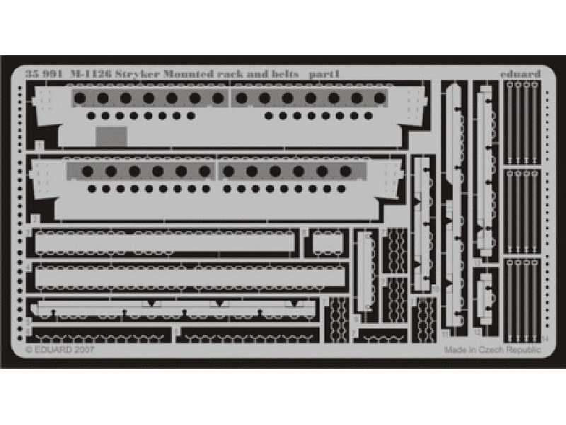 M-1126 Mounted rack and belts 1/35 - Trumpeter - image 1