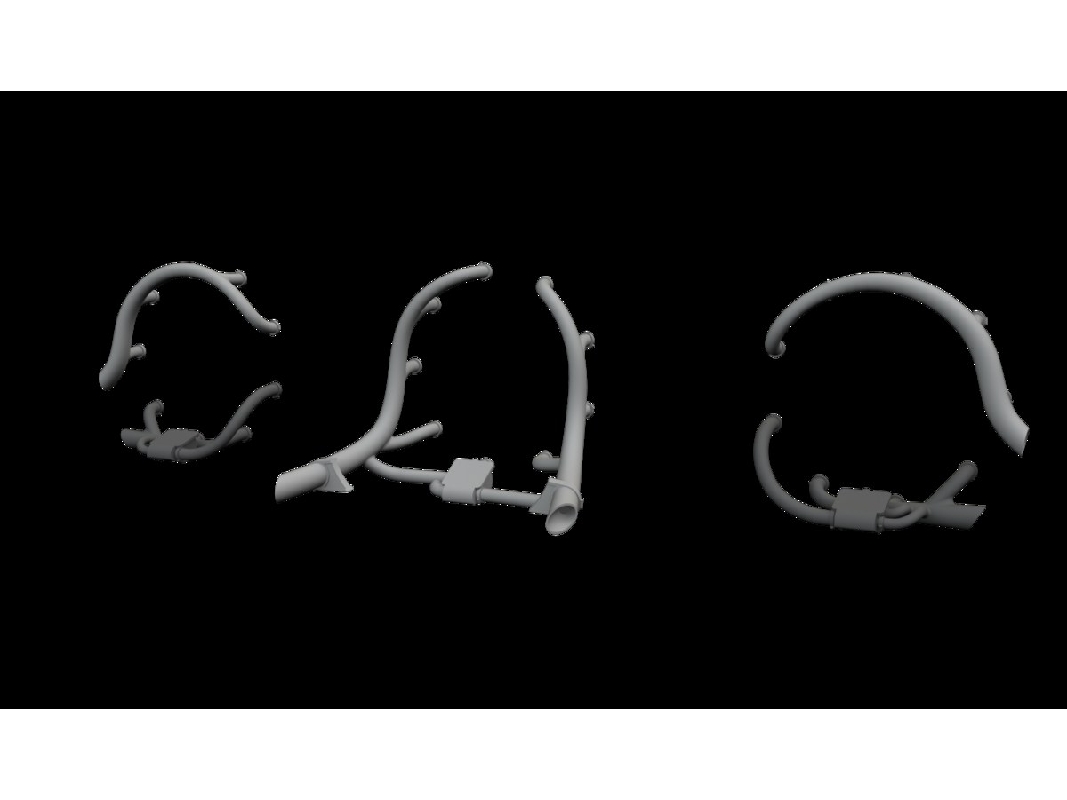 Junkers Ju-52 - Exhausts (For Airfix Kits / 3d-printed) - image 1