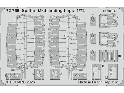 Supermarine Spitfire Mk.I - Landing Flaps (For Eduard Kits) - image 1