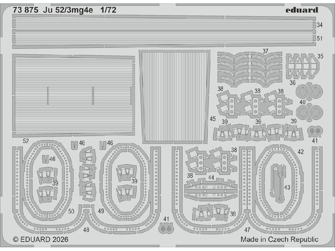 Junkers Ju 52/3mg4e - Pe Parts (For Airfix Kits) - image 1