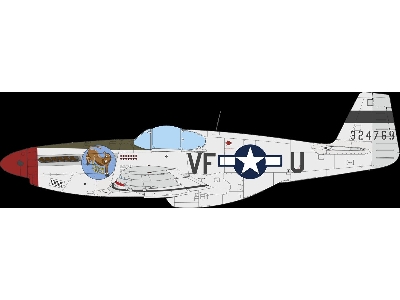 North American P-51 B Mustang (Malcolm Hood Canopy) Hybrid Edition - image 4