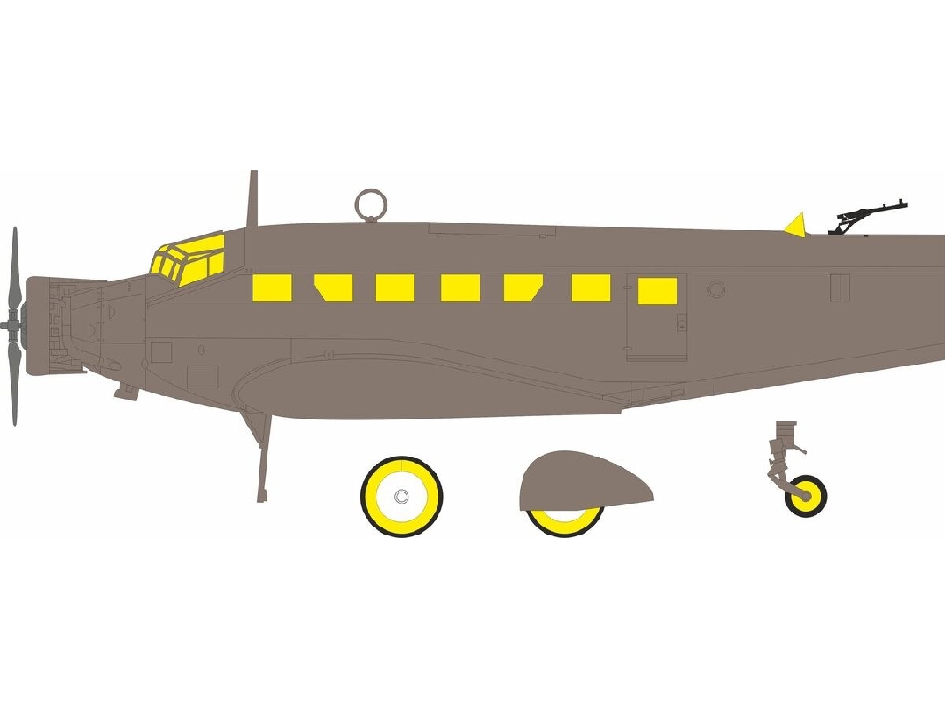 Junkers Ju 52/3mg4e - Mask Set (For Airfix Kits) - image 1