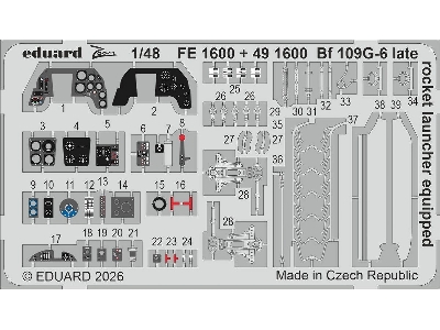 Messerschmitt Bf-109 G-6 Late (Rocket Launcher Equipped) - Zoom Set (For Tamiya Kits) - image 1